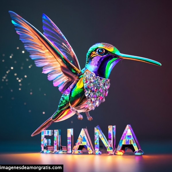 imagenes nombres 3d colibrí eliana