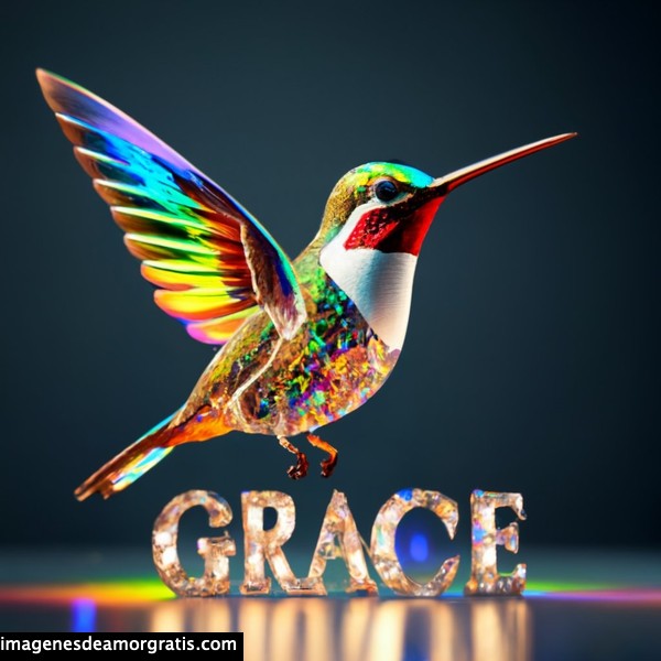 imagenes nombres 3d colibrí grace