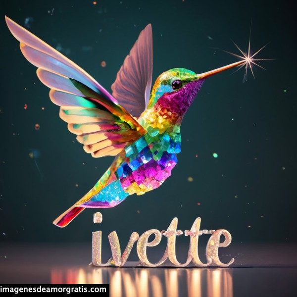 imagenes nombres 3d colibrí ivette