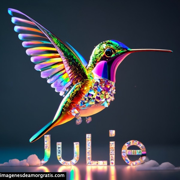 imagenes nombres 3d colibrí julie