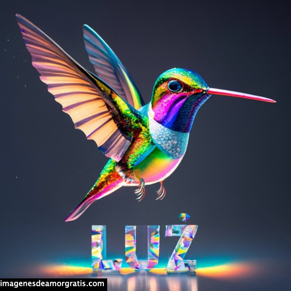 imagenes nombres 3d colibrí luz