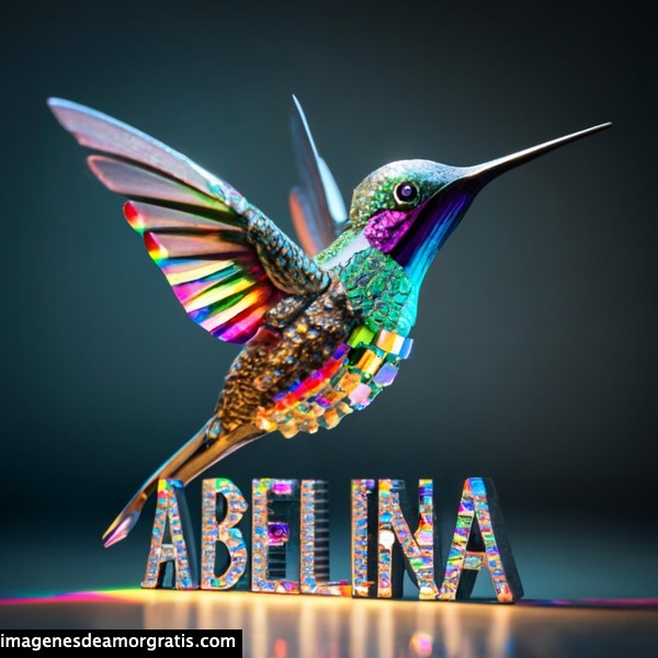 imagenes nombres 3d colibrí abelina