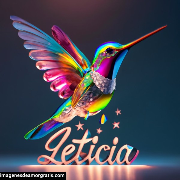 imagenes nombres 3d colibrí leticia