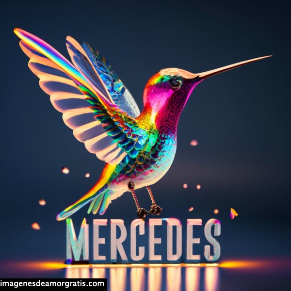 imagenes nombres 3d colibrí mercedes