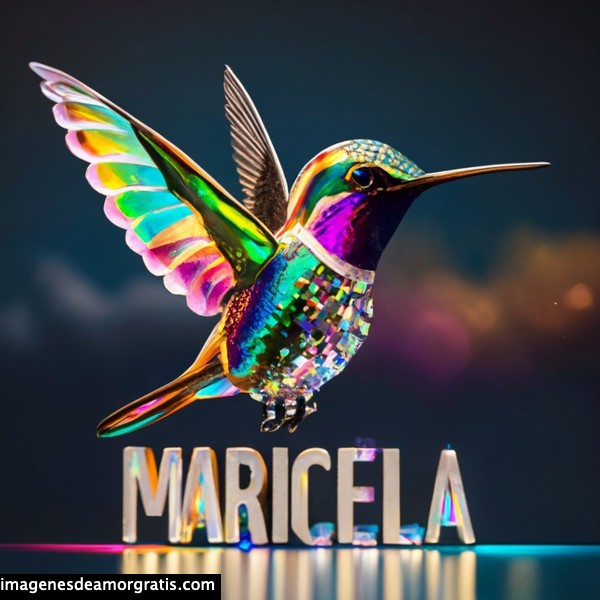imagenes nombres 3d colibrí maricela