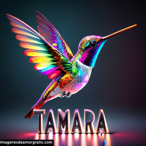 imagenes nombres 3d colibrí tamara