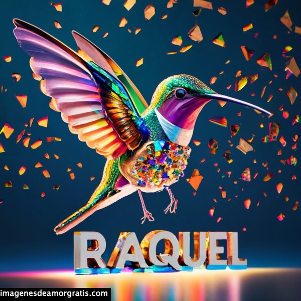 imagenes nombres 3d colibrí raquel