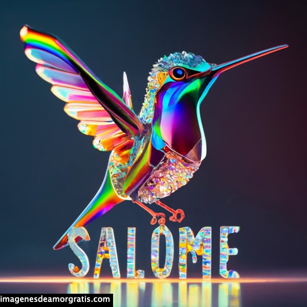imagenes nombres 3d colibrí salome