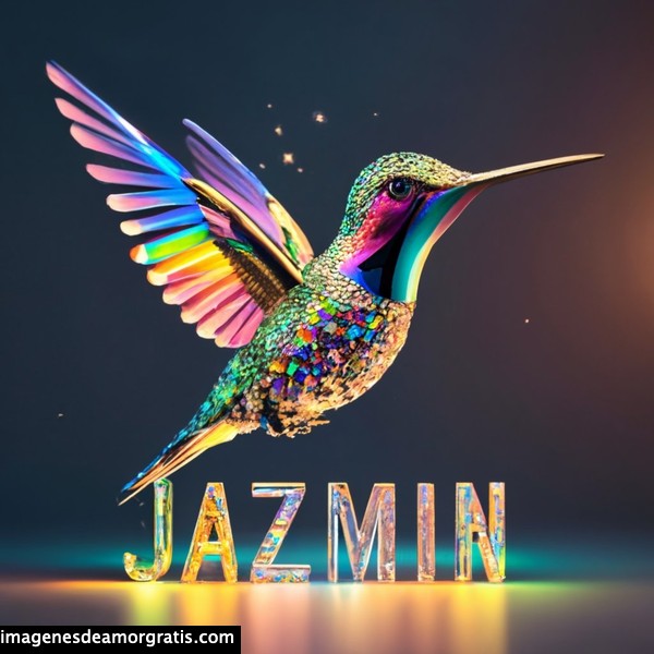 imagenes nombres 3d colibrí jazmin