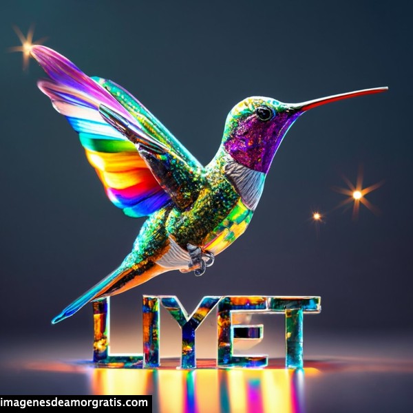 imagenes nombres 3d colibrí liyet