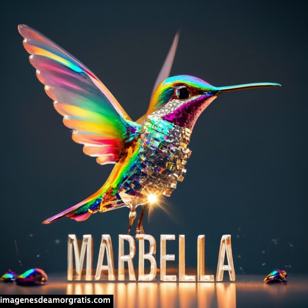 imagenes nombres 3d colibrí marbella