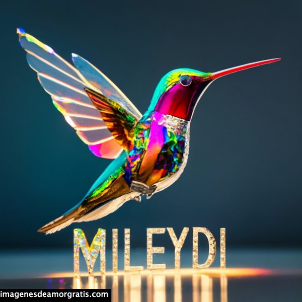 imagenes nombres 3d colibrí mileydi
