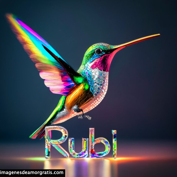 imagenes nombres 3d colibrí rubi