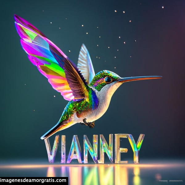 imagenes nombres 3d colibrí vianney