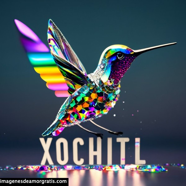 imagenes nombres 3d colibrí xochitl