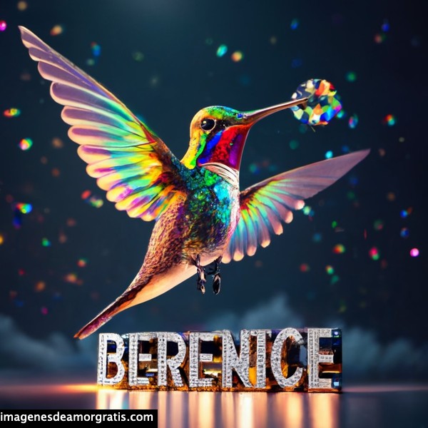 imagenes nombres 3d colibrí berenice