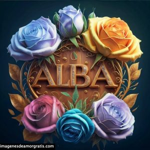 imagenes con nombre 3d flores de colores gratis alba