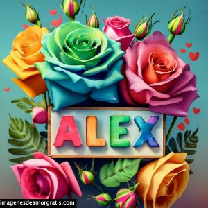 imagenes con nombre 3d flores de colores gratis alex
