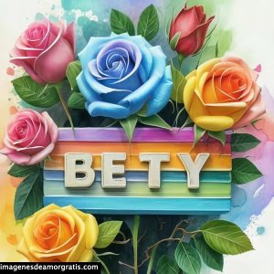 imagenes con nombre 3d flores de colores gratis bety