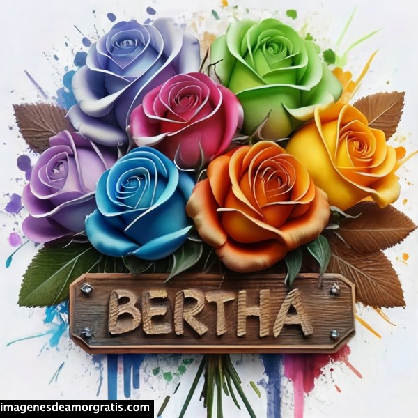 imagenes con nombre 3d flores de colores gratis bertha