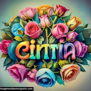 imagenes con nombre 3d flores de colores gratis cintia