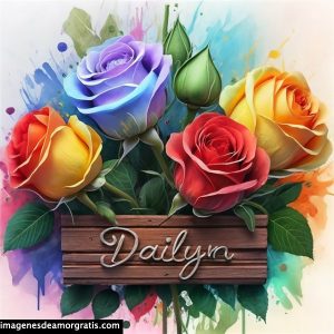 imagenes con nombre 3d flores de colores gratis dailyn