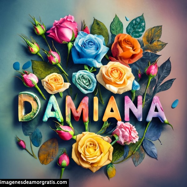 imagenes con nombre 3d flores de colores gratis damiana