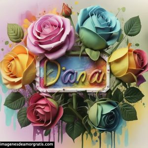 imagenes con nombre 3d flores de colores gratis dana