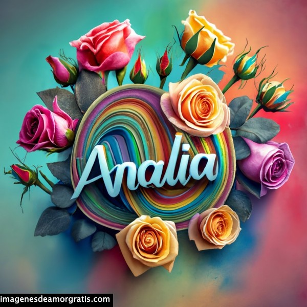 imagenes con nombre 3d flores de colores gratis analia