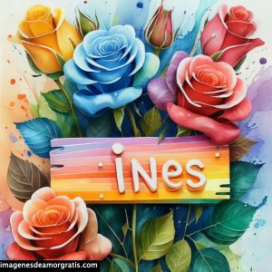 imagenes con nombre 3d flores de colores gratis ines