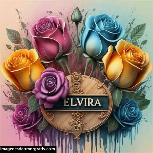 imagenes con nombre 3d flores de colores gratis elvira