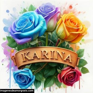 imagenes con nombre 3d flores de colores gratis karina