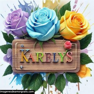 imagenes con nombre 3d flores de colores gratis karelis