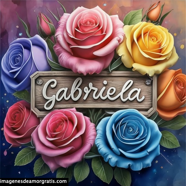 imagenes con nombre 3d flores de colores gratis gabriela