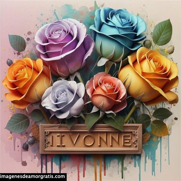 imagenes con nombre 3d flores de colores gratis ivonne