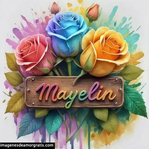 imagenes con nombre 3d flores de colores gratis mayelin