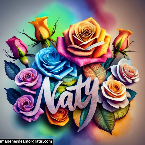 imagenes con nombre 3d flores de colores gratis naty