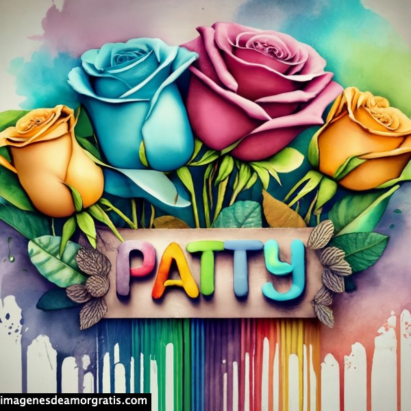 imagenes con nombre 3d flores de colores gratis patty