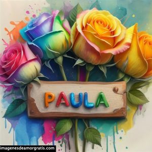 imagenes con nombre 3d flores de colores gratis paula