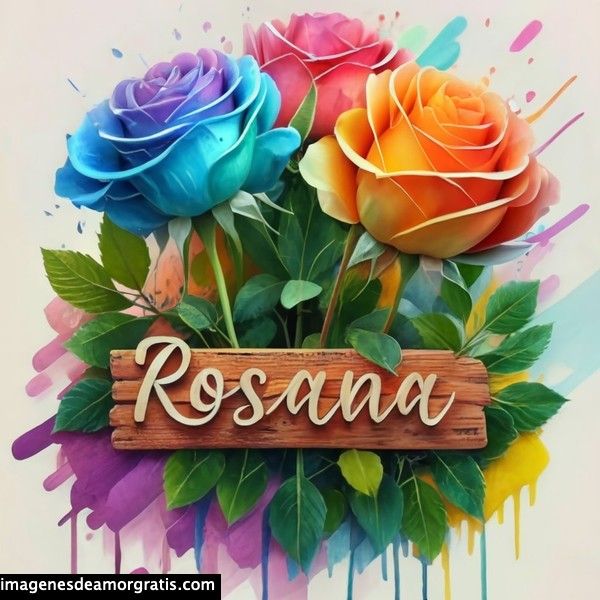 imagenes con nombre 3d flores de colores gratis rosana