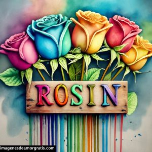 imagenes con nombre 3d flores de colores gratis rosin