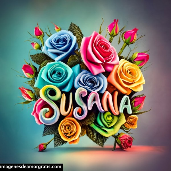 imagenes con nombre 3d flores de colores gratis susana
