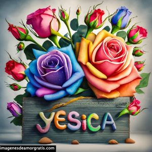 imagenes con nombre 3d flores de colores gratis yesica