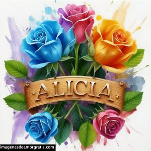 imagenes con nombre 3d flores de colores gratis alicia