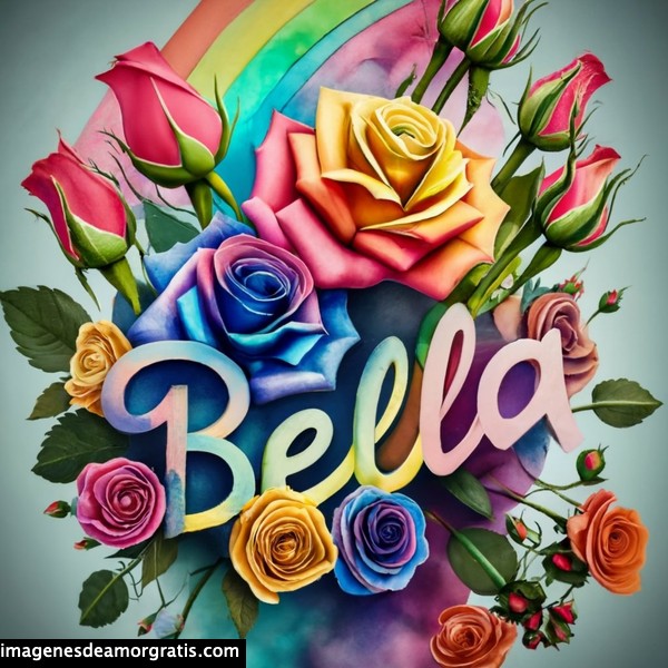 imagenes con nombre 3d flores de colores gratis bella