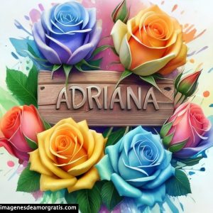 imagenes con nombre 3d flores de colores gratis adriana