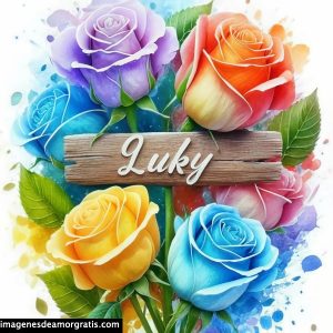 imagenes con nombre 3d flores de colores gratis luky